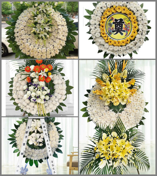 湖南永州祁阳县大忠桥镇双合村花圈速递